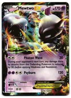 Mewtwo EX 61/162 - BREAKthrough Rare EX Pokemon TCG Holo - MP Card - Image 1
