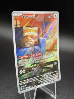 Pokemon TCG Skwovet Card 222/198 SV01 Scarlet and Violet Base Set IR Holo - Image 2