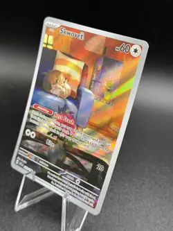 Pokemon TCG Skwovet Card 222/198 SV01 Scarlet and Violet Base Set IR Holo - Image 3