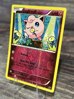Pokemon TCG Jigglypuff Card 87/146 Reverse Holo XY Base Set - Image 3