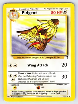 Pidgeot 33/110 2002 Legendary Collection Pokemon Card Vintage WOTC Rare - Lp/Mp - Image 1