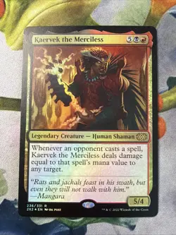 1x Kaervek the Merciless- Double Masters 2022- NM- FOIL- Mtg Magic The Gathering - Image 1