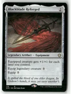 Blackblade Reforged Normal R Commander: Dominaria United 178 NM - Image 1