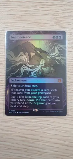 Necropotence | Foil | Showcase | MTG | WOE | Near Mint | English EN - Image 1