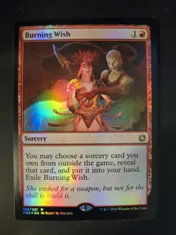 Burning Wish NM Foil Conspiracy: Take the Crown MTG FREE SHIPPING - Image 1
