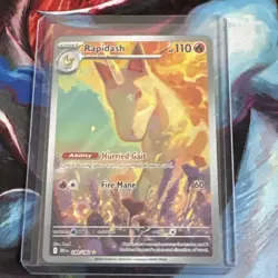 Pokemon TCG Rapidash 189/182 Destined Rivals Illustration Rare NM - Image 1