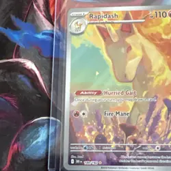 Pokemon TCG Rapidash 189/182 Destined Rivals Illustration Rare NM - Image 2
