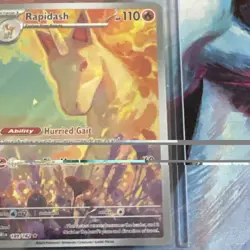 Pokemon TCG Rapidash 189/182 Destined Rivals Illustration Rare NM - Image 3