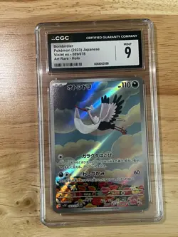 Pokemon Bombirdier 089/078 AR Japanese Scarlet & Violet CGC 9 Art Rare Holo - Image 1