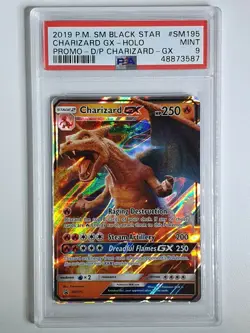2019 Pokemon Charizard GX SM195 Black Star Promo Sun & Moon - PSA 9 - Image 1