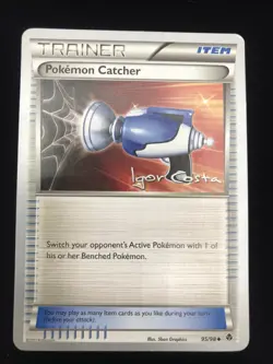 Pokemon Catcher World Championships 2012 95/98 Igor Costa Signed Rare - Image 1
