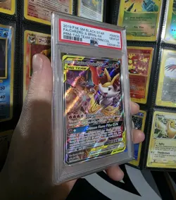 PSA 10 Charizard & Braixen GX Tag Team Pokemon Card SM230 Full Art Gem Mint PSA - Image 3