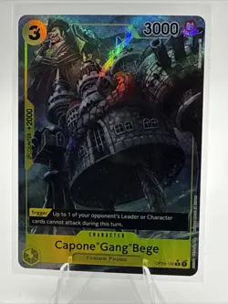 Capone"Gang"Bege (Alternate Art) OP04-100 Kingdoms of Intrigue Foil - One Piece - Image 1