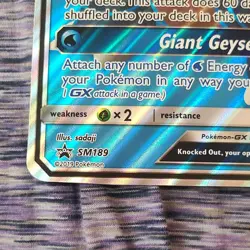 Pokemon Blastoise GX Promo Foil 240 HP SM189 2019 Stage 2 Card JUMBO - Image 3