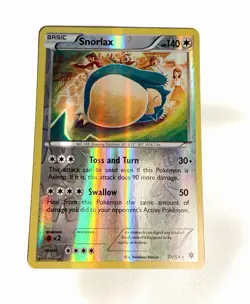 Pokemon Snorlax 77/124 Fates Collide Reverse Holo Rare Basic HP 140 Card - Image 1