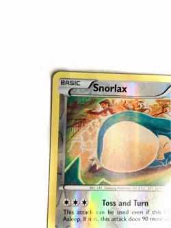 Pokemon Snorlax 77/124 Fates Collide Reverse Holo Rare Basic HP 140 Card - Image 2