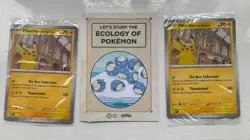 X2 SEALED Pikachu at the Museum Jumbo Promo Card with Natural History Booklet - Image 1