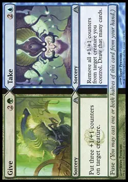 4x Give Take Dragon's Maze MtG Magic Split Uncommon 4 x4 Card Cards - Image 1