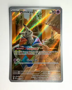 Pokemon Mimikyu 075 SVP Scarlet & Violet Promo Full Art Holo Basic HP 70 Card - Image 1