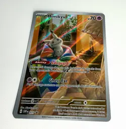 Pokemon Mimikyu 075 SVP Scarlet & Violet Promo Full Art Holo Basic HP 70 Card - Image 2