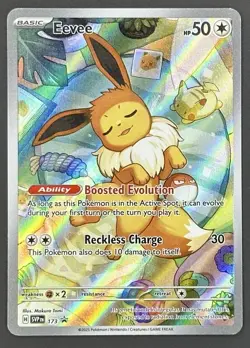 Eevee SVP 173 Full Art Promo Pokemon Card Near Mint Prismatic Evolutions - Image 1