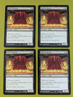 Wall of Blood x4 Mirrodin 4x Playset Magic the Gathering MTG - Image 1