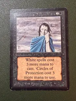 Gloom Beta LP/MP MTG Magic the Gathering - Image 1