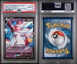 Dark Sylveon V #134 Celebrations Collection 2021 Pokemon PSA 10 - Image 3