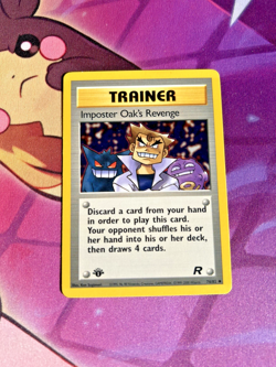 Imposter Oak's Revenge - 76/82 [Team Rocket] Pokemon TCG - 1st Edition - NM - Image 1