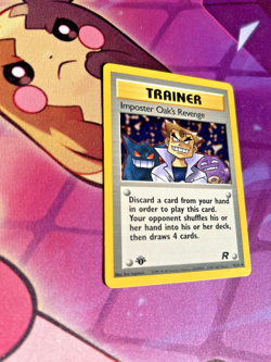 Imposter Oak's Revenge - 76/82 [Team Rocket] Pokemon TCG - 1st Edition - NM - Image 2