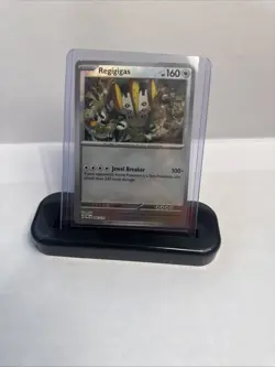 Regigigas 086/131 Master Ball Reverse Holo Pokemon Card Prismatic Evolutions NM - Image 1
