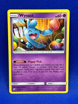 Pokemon Tcg Wynaut 77/236 Unified Minds Non Holo - Image 1