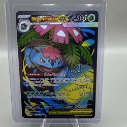Pokemon Mega Venusaur ex 155/132 Me01 Mega Evolution Full Art Ultra Rare Holo - Image 1