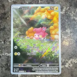 Pawmi Pokemon Paldean Fates 226/091 Full Art Illustration Rare NM - Image 1