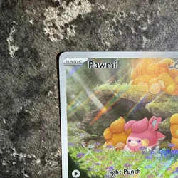 Pawmi Pokemon Paldean Fates 226/091 Full Art Illustration Rare NM - Image 5