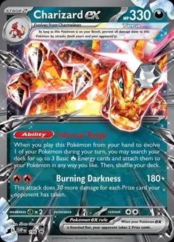 Pokemon TCG Charizard ex SVP 196 Scarlet & Violet Black Star Promo NM/M - Image 1