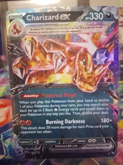 Pokemon TCG Charizard ex SVP 196 Scarlet & Violet Black Star Promo NM/M - Image 2