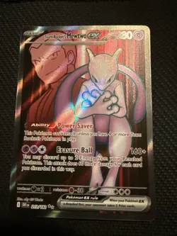 Pokemon TCG Team Rocket's Mewtwo ex 213/182 Sv10 Destined Rivals Ultra Rare Holo - Image 1