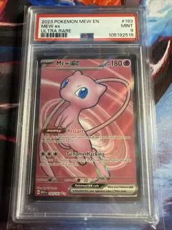 Mew ex 193/165 Pokemon Sv: Scarlet & Violet 151 Full Art Holo MINT PSA 9 - Image 1