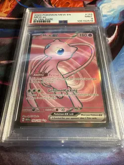 Mew ex 193/165 Pokemon Sv: Scarlet & Violet 151 Full Art Holo MINT PSA 9 - Image 2