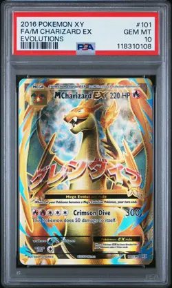 Pokemon Card M Charizard EX 101/108 Evolutions - PSA 10 GEM MINT - Image 1
