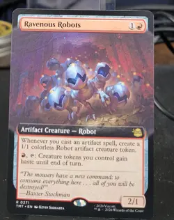 MTG TMT - Ravenous Robots (Extended Art Foil) 0271 - Rare - Image 1