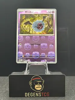 Woobat Master Ball Reverse Holo WHT 036/086 White Flare Pokemon Card NM english - Image 1