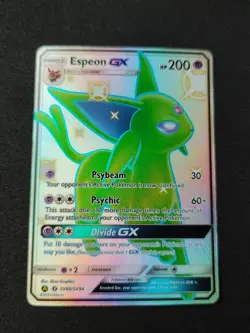 Pokemon TCG - Espeon GX (SV60/SV94) - NM - Shiny - Full Art Rare - Hidden Fates - Image 1
