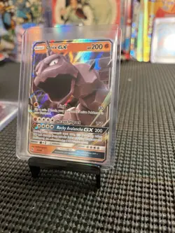 Pokemon TCG Onix GX Hidden Fates Holo Ultra Rare Card 36/68 - Image 1
