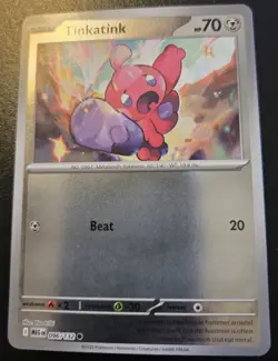 Tinkatink 096/132 Reverse Holo Common Mega Evolution Pokemon TCG - Image 1