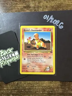 Blaine's Charmander 60/132, Gym Challenge, Pokemon TCG, WOTC, 2000, Common, NM - Image 3