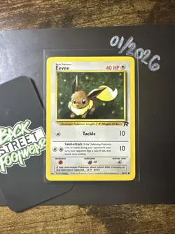 Eevee 55/82, Team Rocket Set, Pokemon TCG, WOTC, Vintage 2000, Common, NM - Image 3