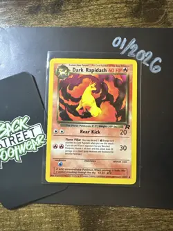Dark Rapidash 44/82, Team Rocket, Pokemon TCG, WOTC, Vintage 2000, Uncommon, NM - Image 3