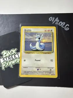 Dratini 26/102, 1999 Base Set, Pokemon TCG, WotC, Vintage, Uncommon, NM/LP - Image 3